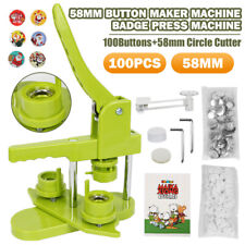58/25 mm Button Badge Maker DIY Pin Badge Making Punch Press Machine 100 Button