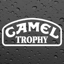 CAMEL TROPHY X2 PAIR STICKERS WHITE GRAPHICS DECAL STICKER OFFROAD 4X4
