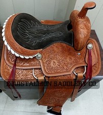 leather western saddle brown