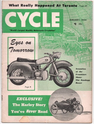 Cycle magazine january 1954 - cycle,