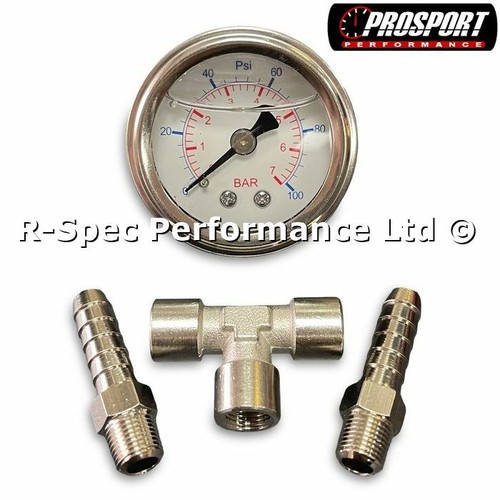 Fuel pressure test gauge - gauge, kit