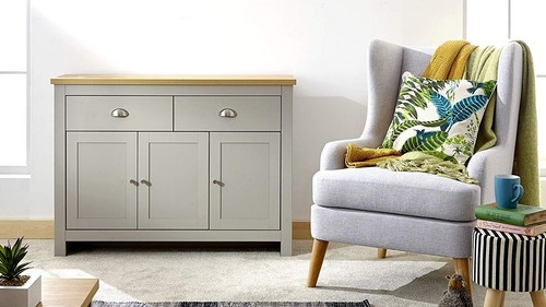 Large grey sideboard door 2 - grey, 3