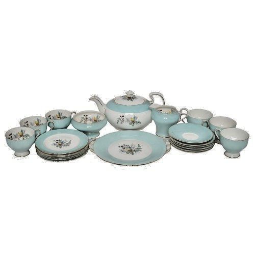 Aynsley teapot tea set hand - aynsley,