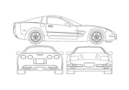 Photo blueprint chevrolet - blueprint,