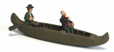 Canadian Canoe 2 Paddling F265 UNPAINTED OO Scale Langley Models Kit 1/76