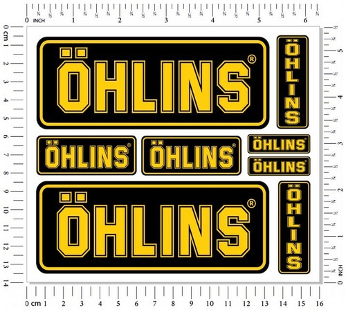Ohlins fork shock stickers set - stickers,