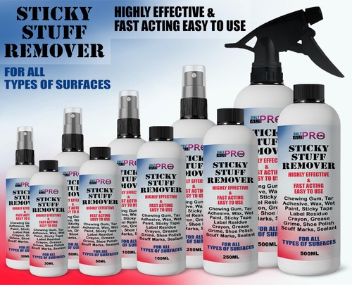 Sticky stuff remover - stuff, label