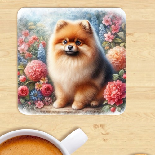 Pomeranian dog coaster - dog,