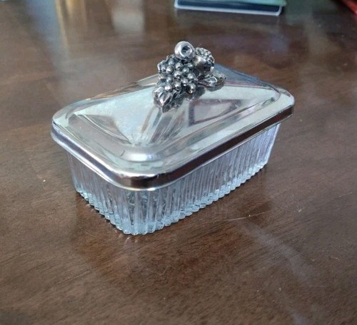 Silver plated butter dish - silver-plated,