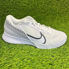 Nike Court Air Zoom Vapor Pro 2 HC Mens Size 7.5 White Tennis Shoes Sneakers
