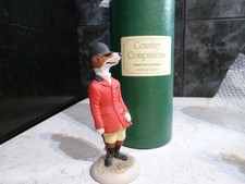 COUNTRY COMPANIONS ROBERT HARROP DESIGN RESIN FOXHOUND BOXED 14.5 CM VGC