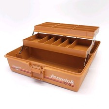 1987 Fenwick 1050 Tackle Box Pumpkin Orange Fishing Fisherman 80s Utility