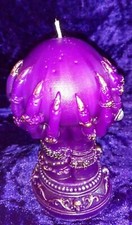 Crystal Ball Candle, pagan, Wicca, Witchcraft, Occult ,Voodoo,Gothic, Spells
