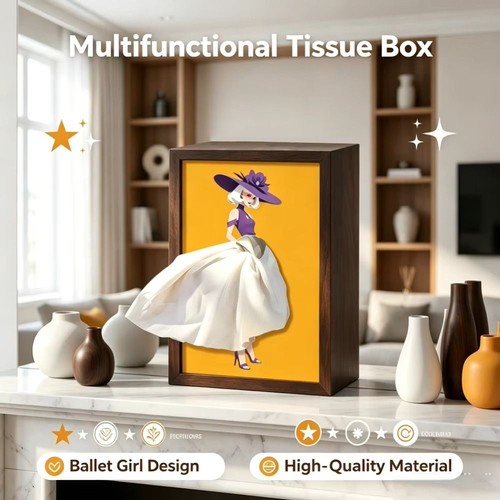 1pc ballet tissue box - ballet, elegant