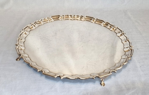 Vintage epns round tray - epns,