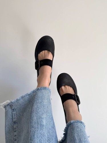 Camper black leather mary jane - leather,