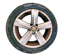 GENUINE VW PASSAT ESTATE B7 17" ALLOY WHEEL WITH TYRE 3AA601025E