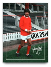 George Best Signed Autograph Photo Print 8x6 Manchester United Football Player