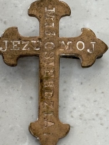 Antique french catholic brass - antique,