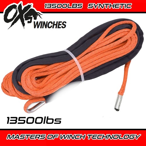 13500lbs winch synthetic rope - synthetic,