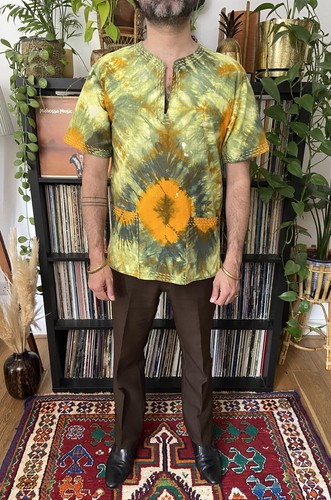 Vintage 1970s tye dyed dashiki - 1970s,