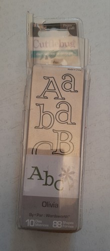 Olivia cuttlebug alphabet die - alphabet,