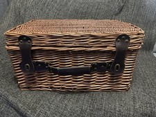 Large vintage wicker hamper - vintage,