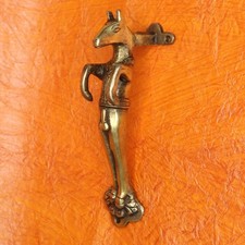 Running Horse Shape Antique Style Handcrafted Brass Window Almirah Door Handle