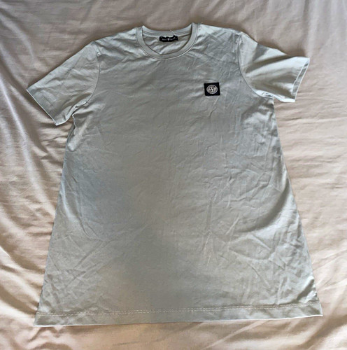 Stone island men grey logo - stone,