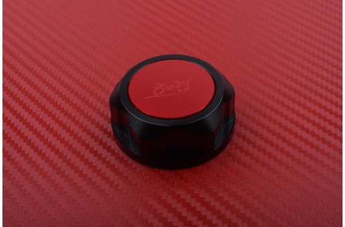 Black red steering stem nut - steering,