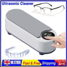 Ultrasonic Cleaner Sonic Wave Tank Glasses Watch Jewellery Cleaning Machine UK