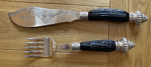 Antique silver plated - antique, fish