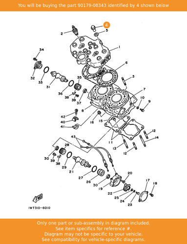 Yamaha nut 90179 - yamaha, oem