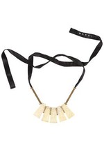 MARNI GOLD ACRYLIC NECKLACE