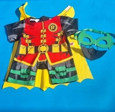 Build A Bear Robin Costume Marvel From Batman & Robin Cape Rare Retired BNWT 
