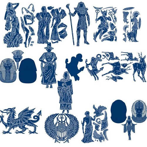 Egyptian god godess - egyptian, metal