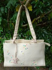 Radley Ivory Leather Shoulder Bag. Good Clean Condition