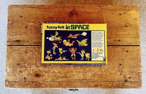 Vintage fuzzy felt space - fuzzy,