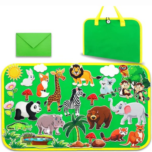 Fuzzy felt zoo animals - fuzzy,