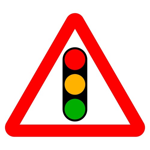 Traffic lights sign - sign, sticker