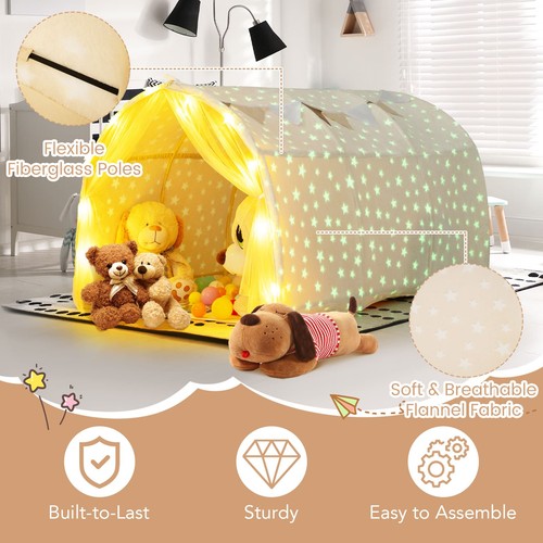 Bunk bed privacy - privacy, space-beige