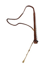 Leather Bull Whip Costume Prop