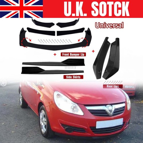 Black side skirt rear - black,