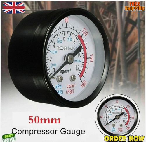 50mm thread 0 180psi - 50mm, 0-180psi