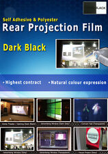 Dark Black Rear Projection Film: A4 sample sheet