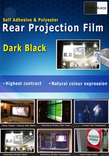 Dark black rear projection - dark,