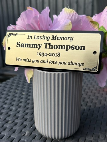 Memorial bench plaque - memorial,