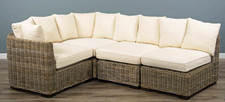 Natural Wicker Rattan Modular Sofa Sections - Indoor & Garden - Middle & Corner