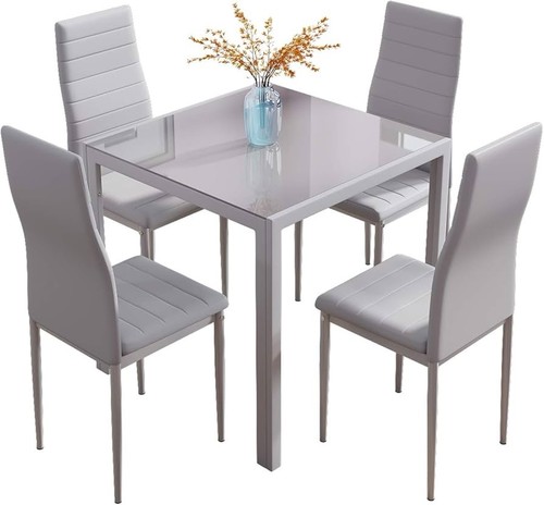 Compact dining table set with - table,