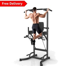 Sturdy Pull-Up and Dip Station